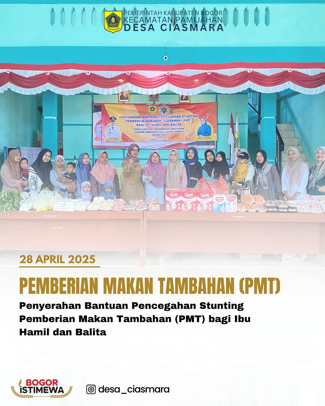 Pemberian Makanan Tambahan (PMT) bagi Ibu Hamil dan Balita